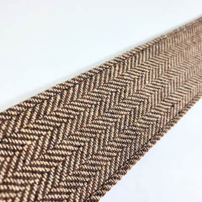 Brown and Black Tweed Guitar Strap -Tweed Guitar Strap- Vintage Tweed -Durable Guitar Strap-Guitar image 4