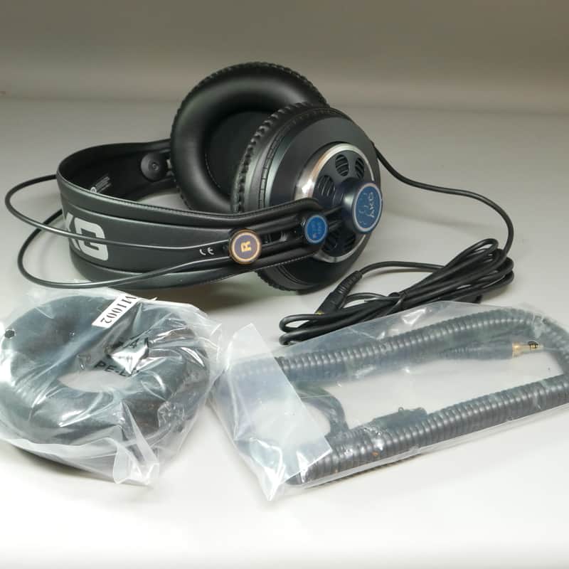 UNUSED AKG K240 MKII Professional Semi-Open Back Studio Headphones w/ New Pads and Coil Cable image 1
