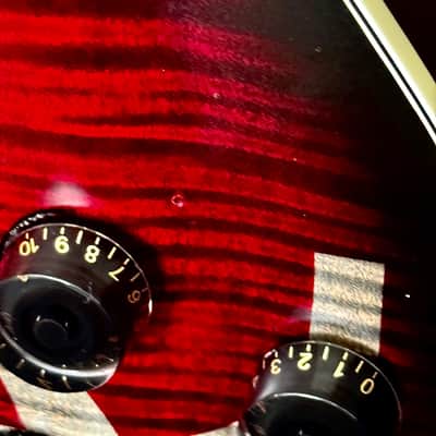 Washburn USA ‘EVIL TWIN’ WASHBURN CUSTOM BOOGIE-STREET NC70 Early 2000s - Red & White image 7