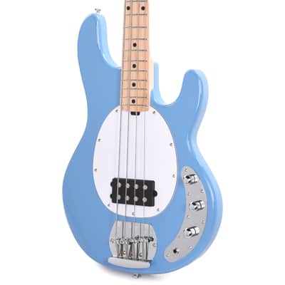 Sterling By Music Man StingRay RAY4 Chopper Blue Bass Guitar image 2