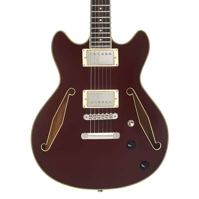 D'Angelico Excel Mini DC Tour Electric Guitar (Semi-Hollowbody - Wine) image 2
