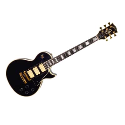 Gibson Les Paul Custom 3 Pickup Black Beauty w/ OHSC – Used 1987 - Black image 1