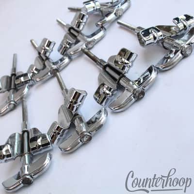 *Rogers 8x Bass Drum Tension T-Rods+Claws Vintage 60s Powertone Chrome Tensioner image 3