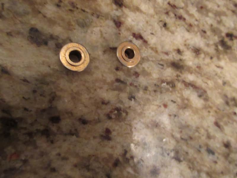 Vintage Pair Gibson Gold Guitar Oversize Wide Flange Tuner Ferrel Bushing image 1