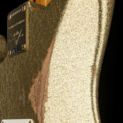 Fender Custom Shop Limited Edition 1957 Stratocaster Relic/Closet Classic Hardware - Gold Sparkle #81652 image 13