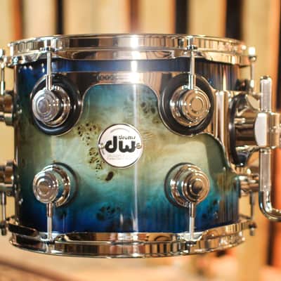 DW Collector's Maple SSC Regal to Royal Blue Burst over Mapa Burl Drum Set - 22,10,12,16 - SO#1408269 image 4