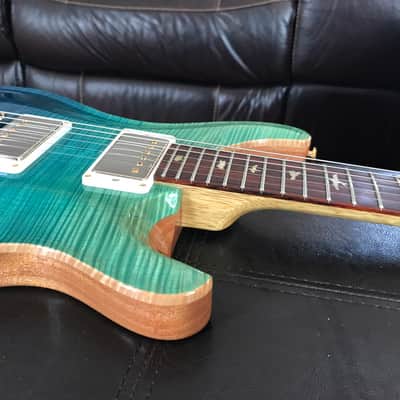 Paul Reed Smith 2015 PRS Custom 24 MSL Limited Wood Library, Blue Fade, Artist Top, Korina neck, Gre image 3