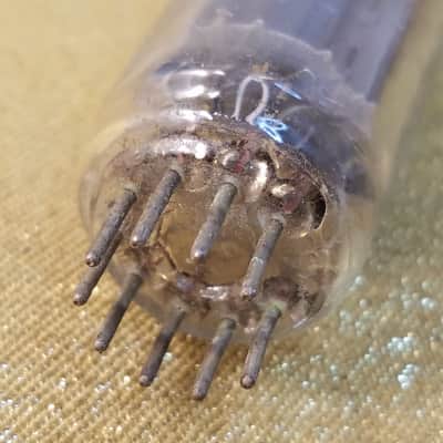 Raytheon 12BH7A tNOS AT1000 TESTED Vacuum Tube black plate 12BH7 dual triode 1951-1959 image 7