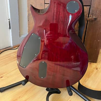 ESP LTD EC-1000 QM with Rosewood Fretboard 2005 - 2017 - See Thru Black Cherry image 6
