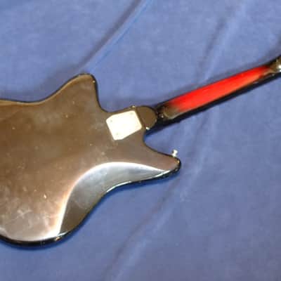 c. 1963 Demian Bizarre MIJ Japanese Guitar. Very early Fujigen. Works, but sold AS-IS image 7