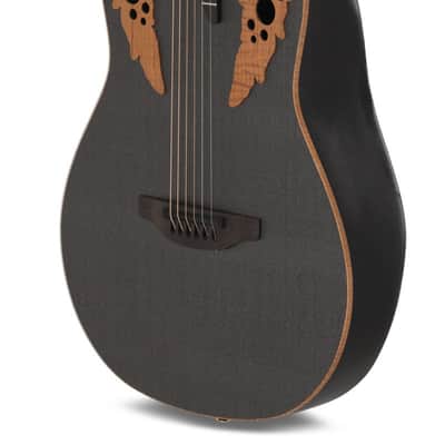 Adamas by Ovation U581T-FM Carbon Fiber Top Mid-Depth Non-Cutaway 6-String Acoustic-Electric Guitar w/ABS Case image 7