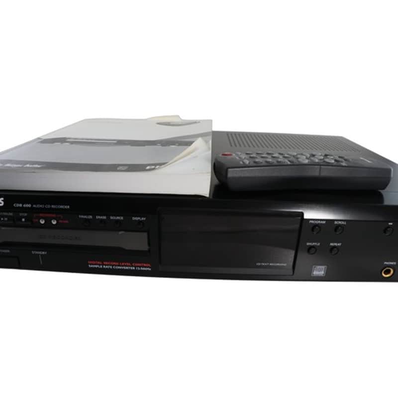 Philips CDR600 Audio CD Recorder CD-R CD-RW Digital Record Level Control UK