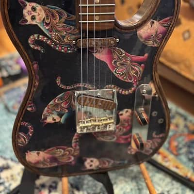 Walla Walla rare cat print tele hollow - exotic print image 1