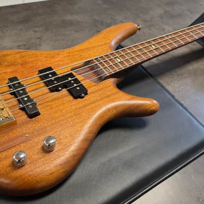1995 Ibanez SR1000 Custom PJ Precision Jazz Bass Häussel and Lollar Custom Pickups MIJ FujiGen Wenge Bubinga Neck Stained Oil Natural Mahogany Japanese Japan Prestige SDGR Soundgear SR 1000 Bass Guitar image 7