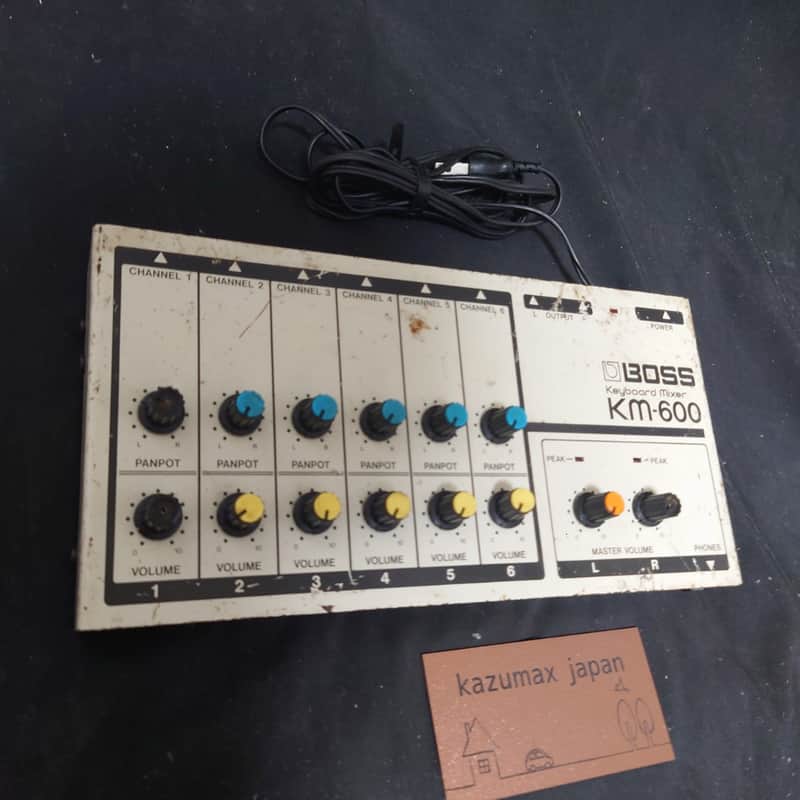 BOSS KM-600 Vintage 6 Channel Keyboard Mixer Analog Audio Mixer Japan Tested image 1
