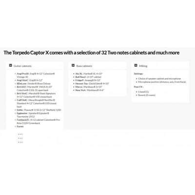 TWO NOTES TORPEDO CAPTOR X 16 OHM image 14