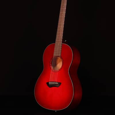 Yamaha CSF1M Parlor Size Acoustic Electric, Crimson Red Burst image 6