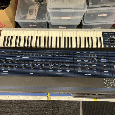 Oberheim OB-8 61-Key 8-Voice Synthesizer 1983 - Blue with Wood Sides image 16