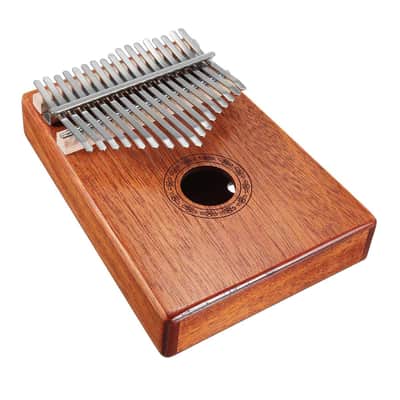 17 Keys Kalimba Thumb Piano High-Quality Wood Mahogany Body Musical Instrument Bundle Starter Kit image 5
