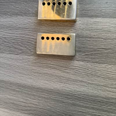 Vintage Gibson Narrow-Space Gold Humbucker Covers – 46mm Rare ’50s/’60s Spec (Original Pair) image 13