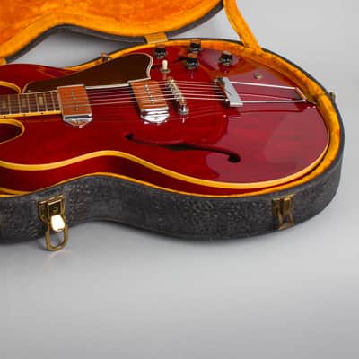 Gibson ES-330TDC Thinline Hollow Body Electric Guitar (1966), ser. #400312, original black hard shell case. image 12