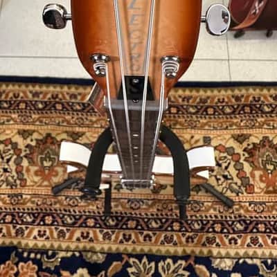 Danelectro Long Horn 58 Bass LEFTY ZURDO ( Super Limited) W/ Foam Case  Copper Burst image 7