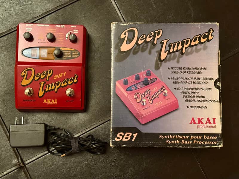 Akai Deep Impact SB1 Bass Synth – Very Good – Original Matching Serial Box + PSU image 1