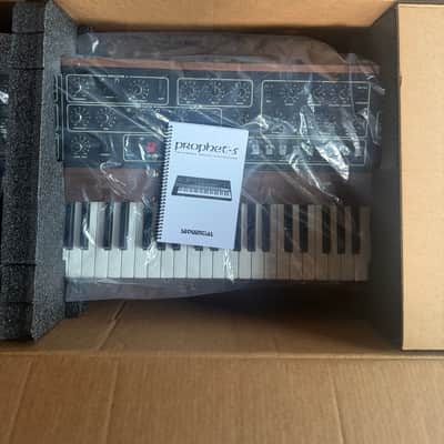 Sequential Prophet-5 61-Key 5-Voice Polyphonic Synthesizer 2020 - Present - Black with Wood Sides image 1