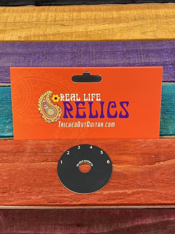 Real Life Relics De Lisle Guitar Co  Aged Black Varitone Selector Ring    [CC3] image 1