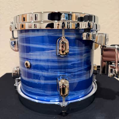 TAMA WBST8A-LOR Starclassic Walnut/Birch 7x8" Rack Tom in Ocean Blue Ripple Lacquer image 3