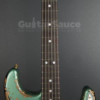 Fender Custom Shop 65 Stratocaster Super Heavy Relic Super Faded Aged  2025 - Sherwood Green Over 3 Tone Sunburst (COD 2141UG) image 11
