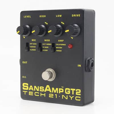 Tech 21 SansAmp GT2 Tube Amp Emulation Pedal | Reverb