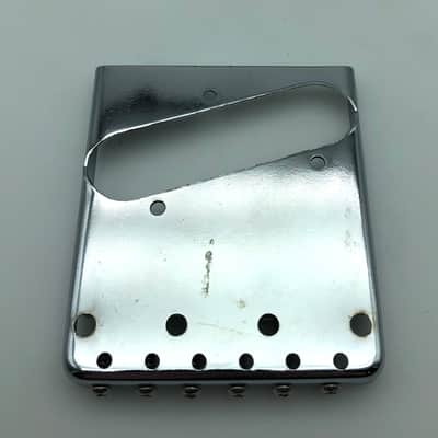 ‘52 Reissue Fender 70’s Style 6-Saddle Telecaster Bridge Chrome/Nickel - 1997 image 5