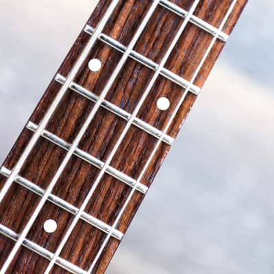 Danelectro '58 Longhorn Bass Red Hot Semi-Hollow Body 4-String Electric Bass image 10
