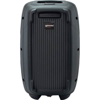 Gemini ES-210MXBLU-ST 600W 10" Portable PA System Pack with Powered Mixer, Speakers, Stands, Mic, and Cables (Pair) image 4