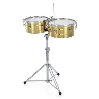 [本皮]Rogers timbales (13インチのみ) Rogers 1960s “Humberto Morales Model” 13”+14” Brass Timbales with