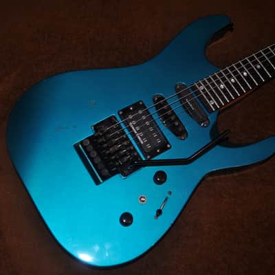 Kramer Proaxe Deluxe 1989 Metallic Blue image 2