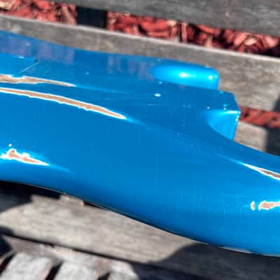 JVG ST BODY RELIC Reborn Old -Lake Placid Blue  Nitrocellulose  Lacquer  routed SSH Place your ORDER JVGuitars image 7