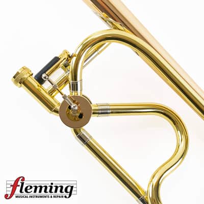 Adams Custom TB1 Professional Tenor Trombone - Two-Tone Rose Brass/Silver (Serial #055) image 13