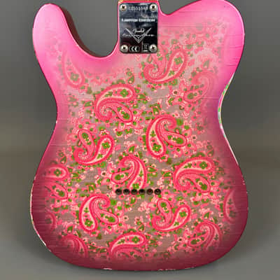 Fender Custom Shop 72' Reissue Telecaster Thinline - 2021 - Relic Pink Paisley image 4