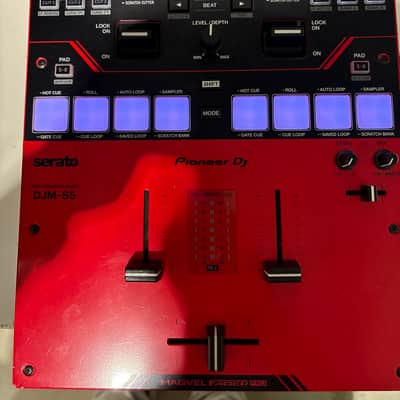 Pioneer DJM-S5 2-Channel Serato Digital Mixer 2022 - Present - Black / Red image 2