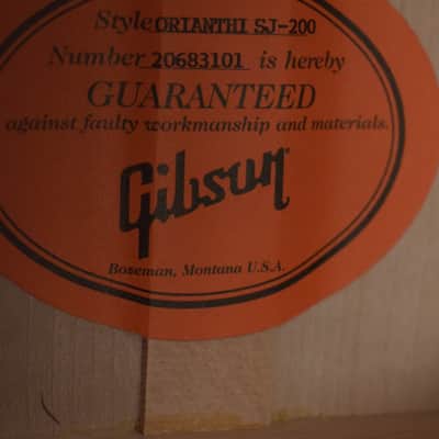 Gibson Custom Shop Orianthi SJ-200 Cherry image 15