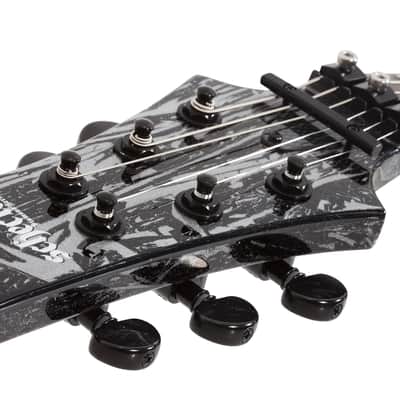 Schecter 1466 Left handed C-1 FR S Floyd Rose Electric Guitar, Ebony Board, Silver Mountain image 3