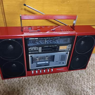 Panasonic RX F 32LS Rare Vintage Red Casette Deck Boombox Warranty image 13