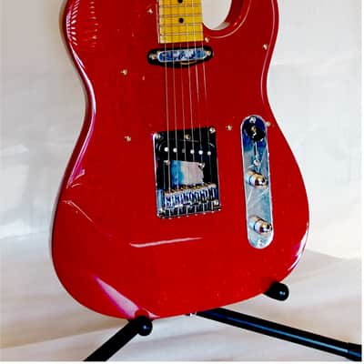 Leo Jaymz Elite Series "Popcaster" Electric Guitar - Sparkle Red image 1