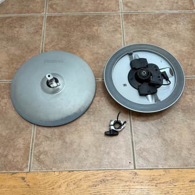 Roland SV Silver Cymbal Pads CY15R CY14C VH12 from TD20 SX Electronic Vdrums / drums drum set image 2
