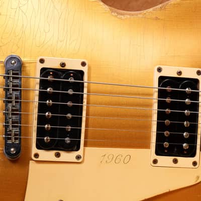 Gibson Les Paul Studio '50s Tribute Heavy Relic - 2016 - Satin Gold Top 45843 image 15