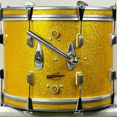 Trixon 20/13/16/5x14" 60's "Luxus" Outfit Drum Set - Gold Sparkle image 6