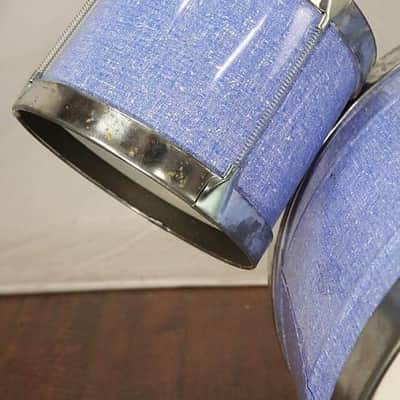 Noble&Cooley Faded Blues Junior Metal Drum Kit Set Vintage image 3