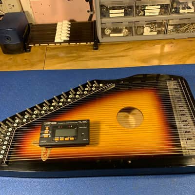 70's Rhythm Band 15-Chord 'ChromAharp' Autoharp with Original Deluxe Vinyl Gigbag image 10